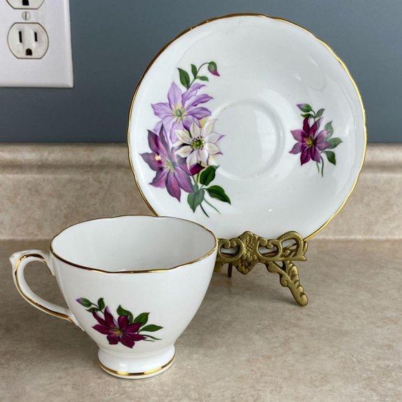 Delphine Budding Blooms Fine Bone China Tea Cup A - Picture 2 of 9